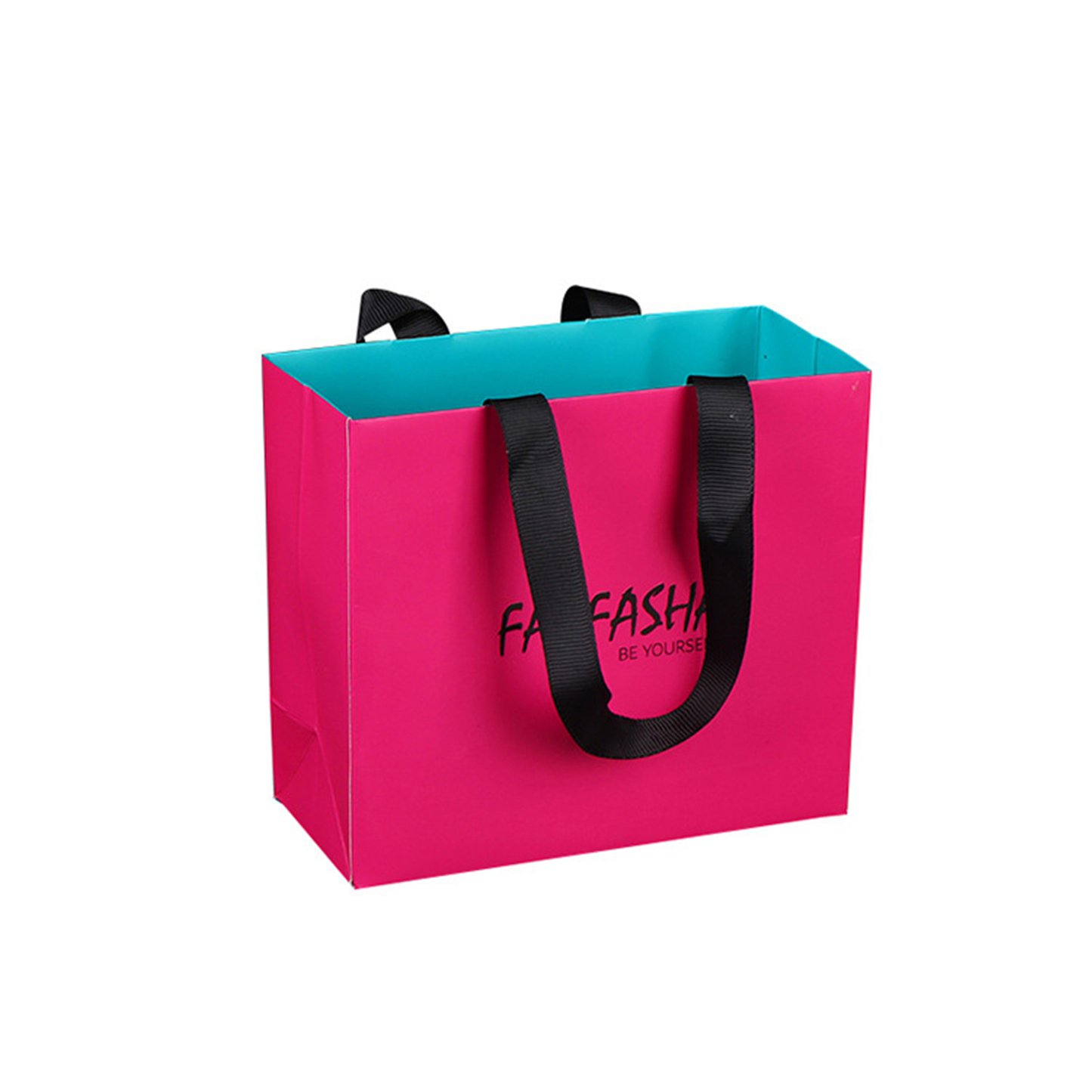 Custom Perfume Gift Paper Shopping Bags With Ribbon