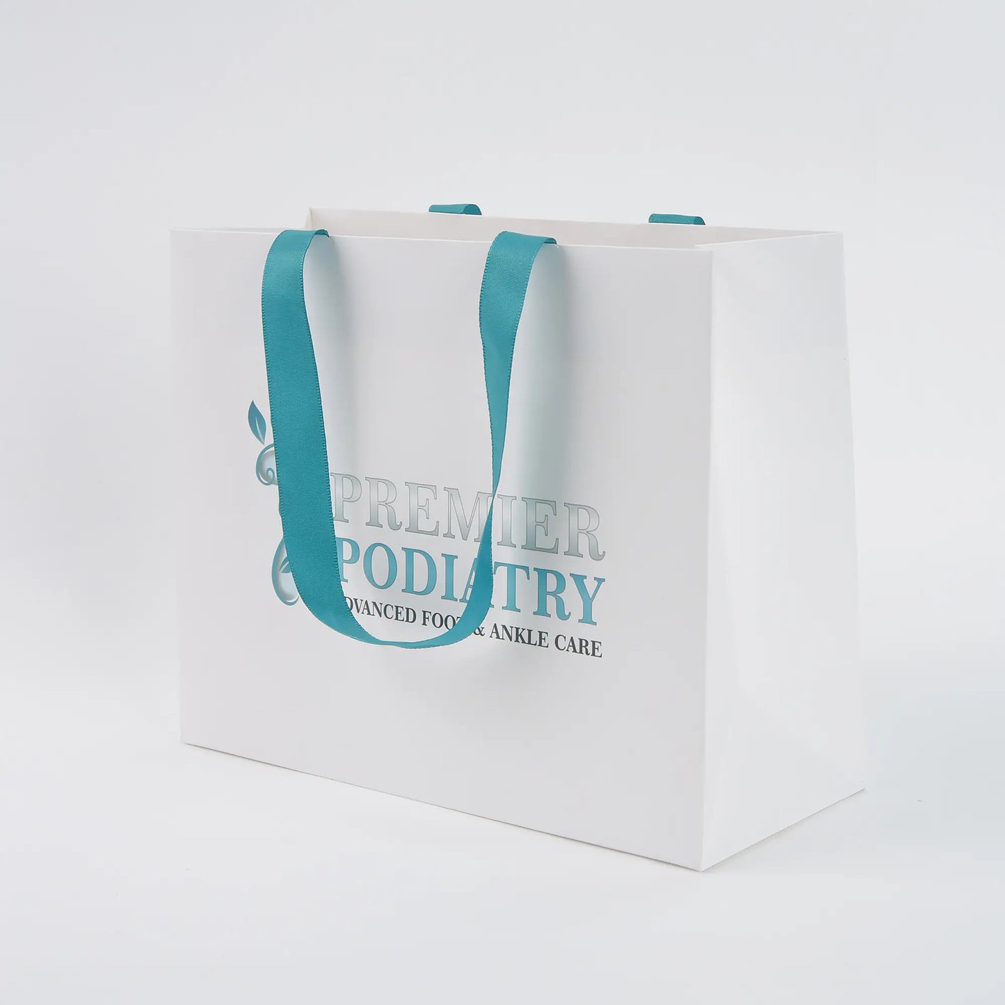 Custom Scarf White Paper Bags With Nylon Handles