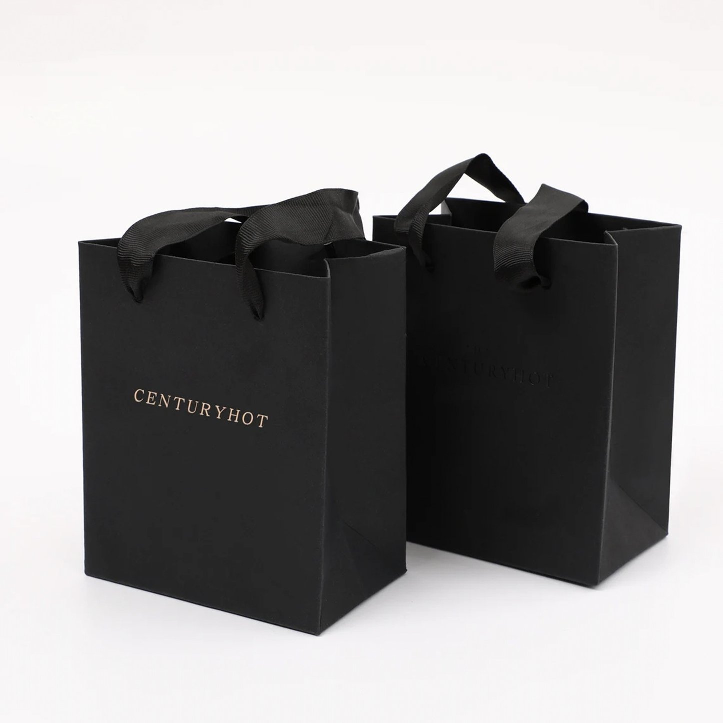 Matt Black Pendant Packaging Paper Bag