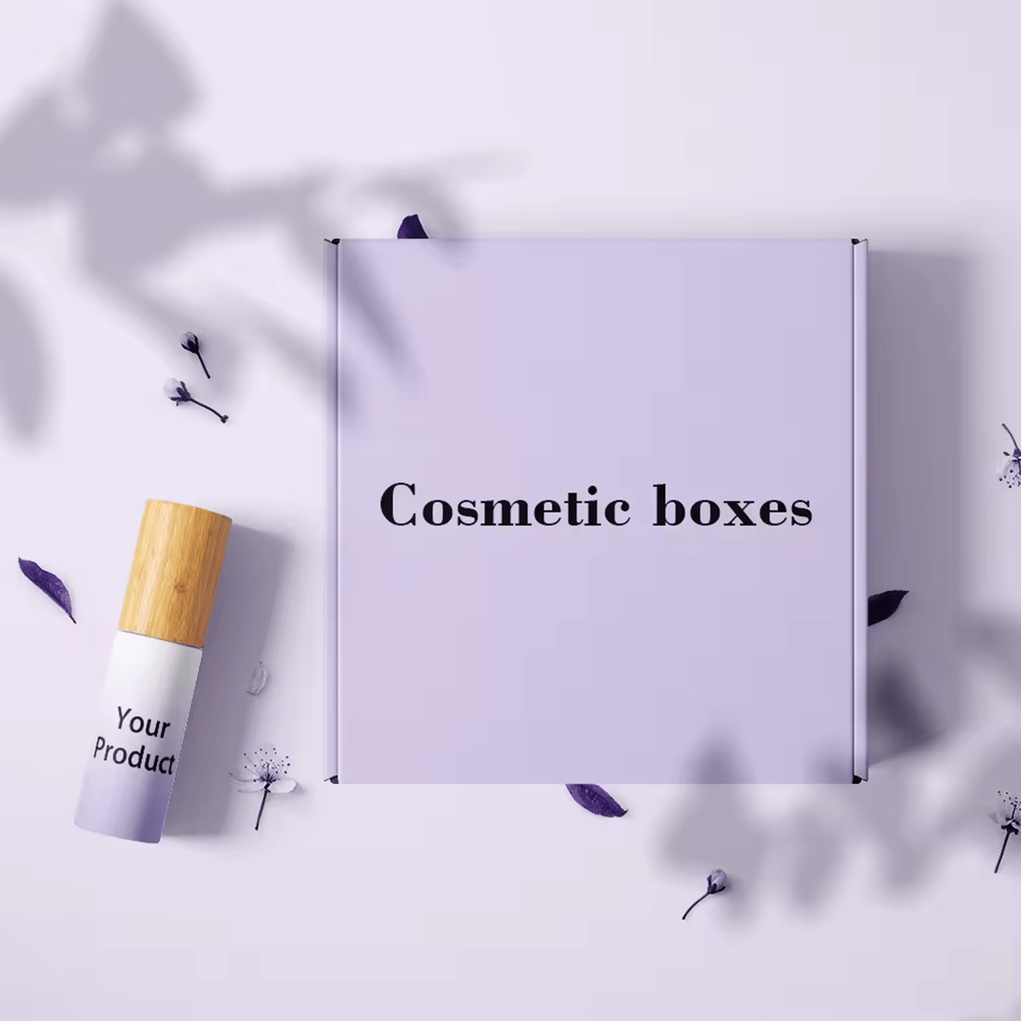Customizable Paper Packaging With Insert For Beauty Product Boxes