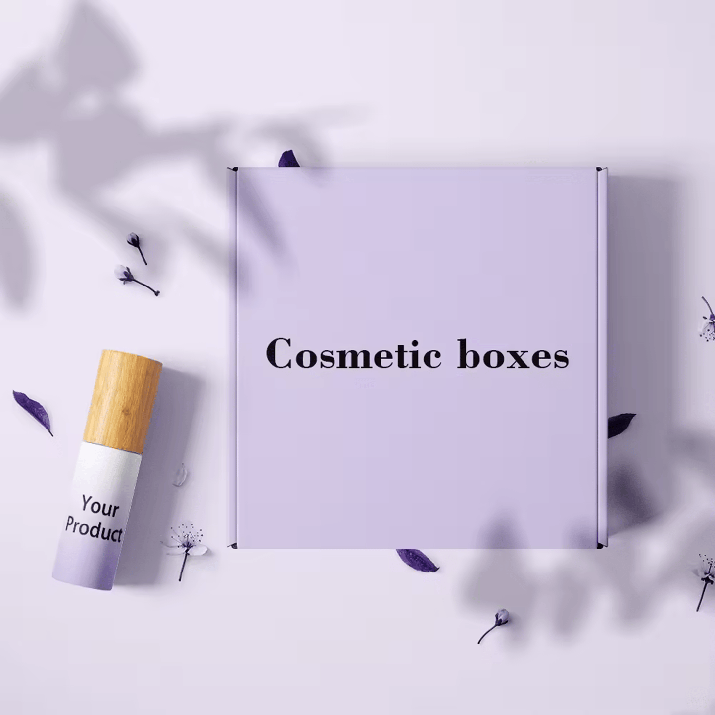 Customizable Paper Packaging With Insert For Beauty Product Boxes