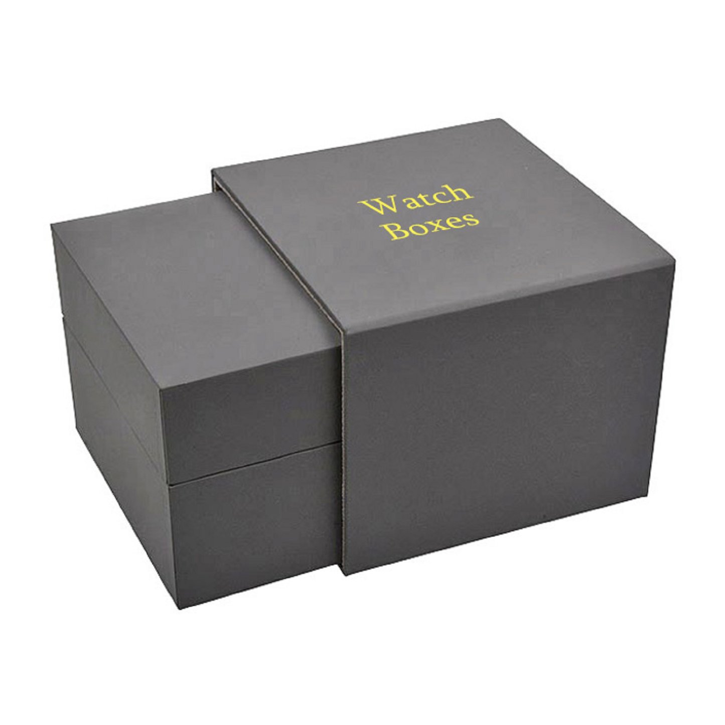 Grey Eco-Friendly Designed Drawer Box Sliding Packaging Embossing Matt Lamination Boxes