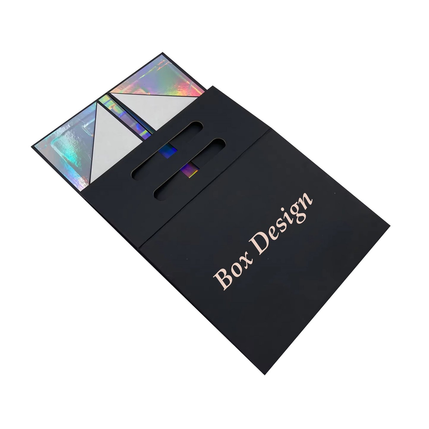 Holographic gift boxes with soft touch lamination  film    subscription boxes for men's suits