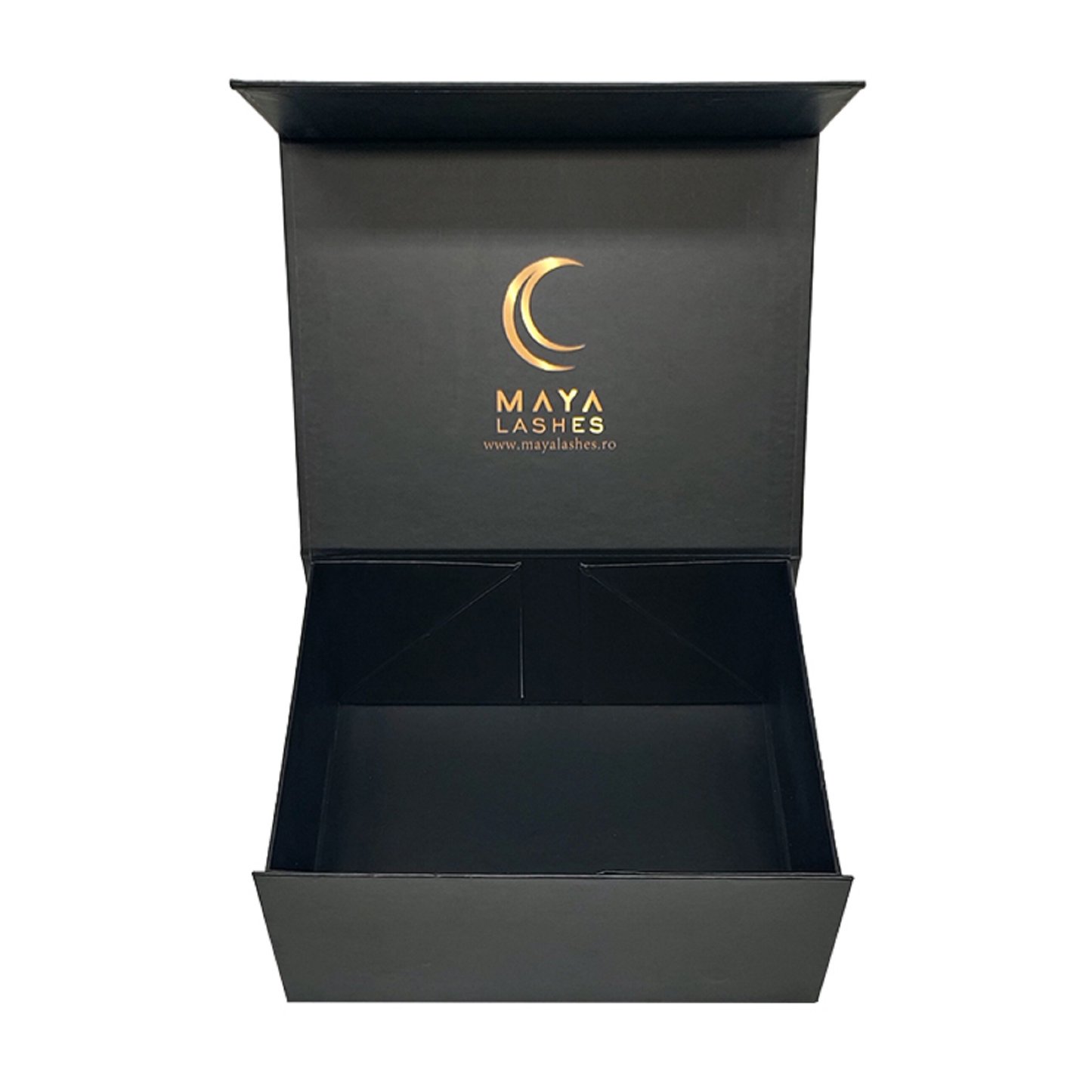 Black  magnetic  gift  box   custom logo  stamp  foldable  cardboard boxes  with  lids