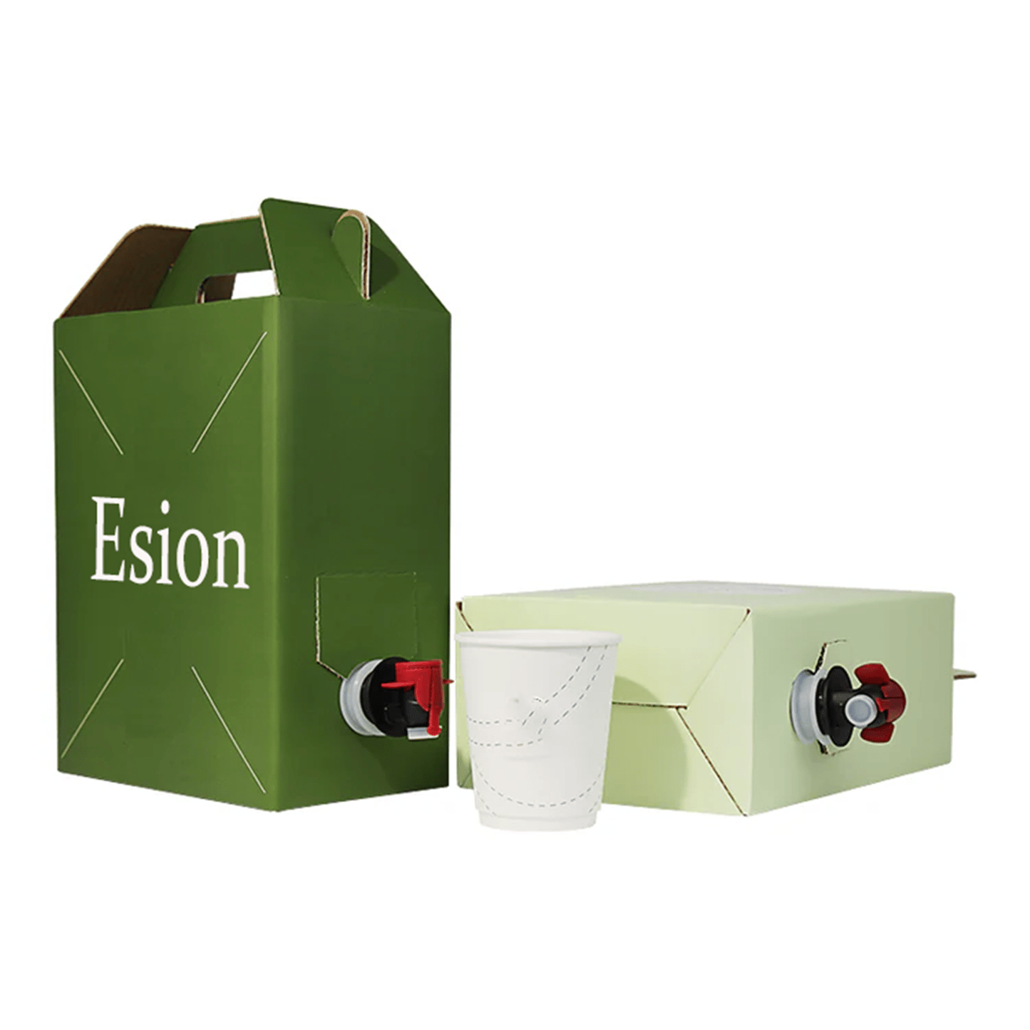 Custom 96 oz Disposable Paper Box Dispensers Insulated Coffee Carrier Packaging