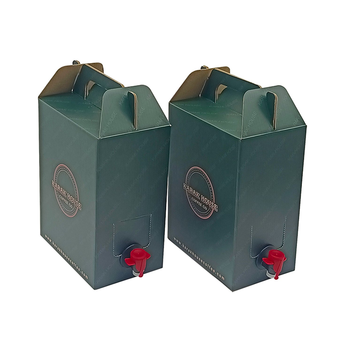 Custom Disposable Coffee Dispenser Coffee Box With Handle