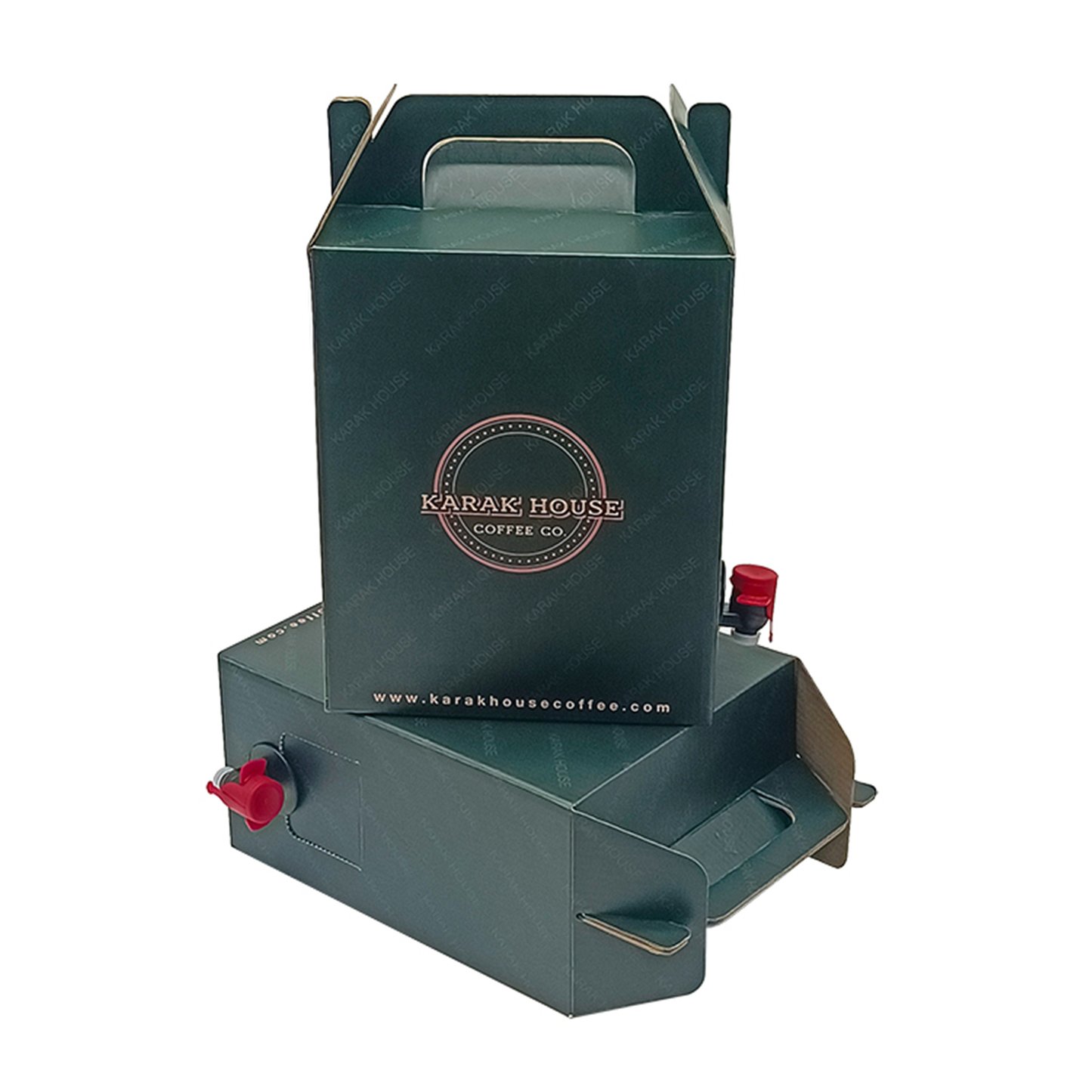 Custom Disposable Coffee Dispenser Coffee Box With Handle