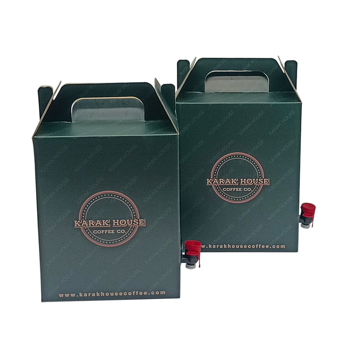 Custom Disposable Coffee Dispenser Coffee Box With Handle