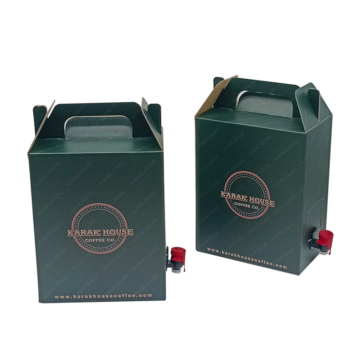 Custom Disposable Coffee Dispenser Coffee Box With Handle