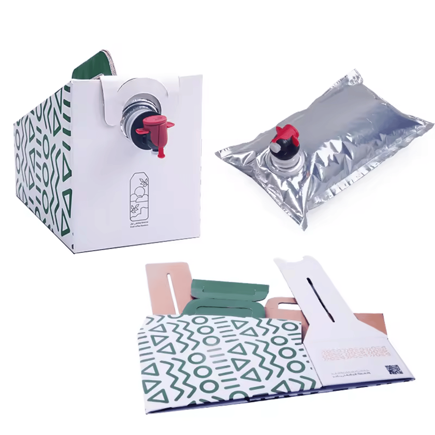 Custom Printed Disposable Coffee Dispenser Boxes With Handle