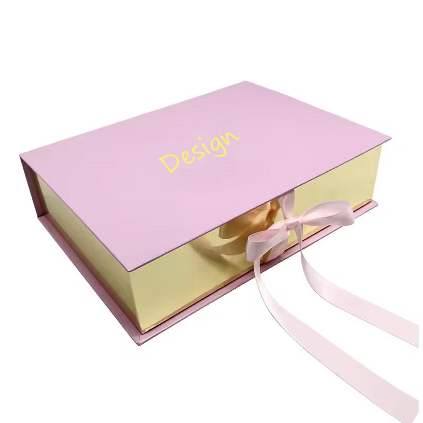 Pink Hair Bundles Packaging Box With Satin Hair Gift Storage Boxes With Special Paper
