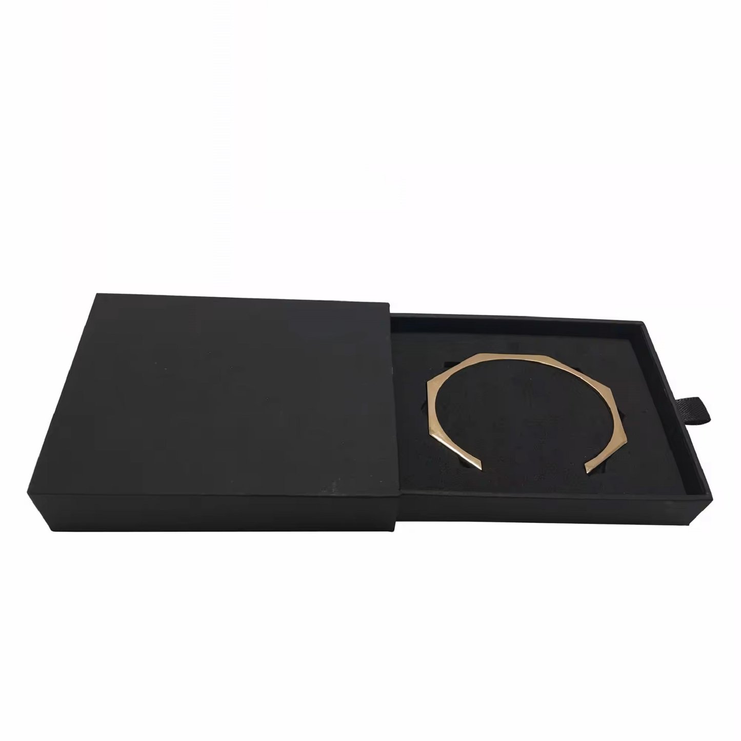 Recyclable Hard Rigid Boxes Jewelry Storage Drawer Box With Foam Sliding Gift Paper Style