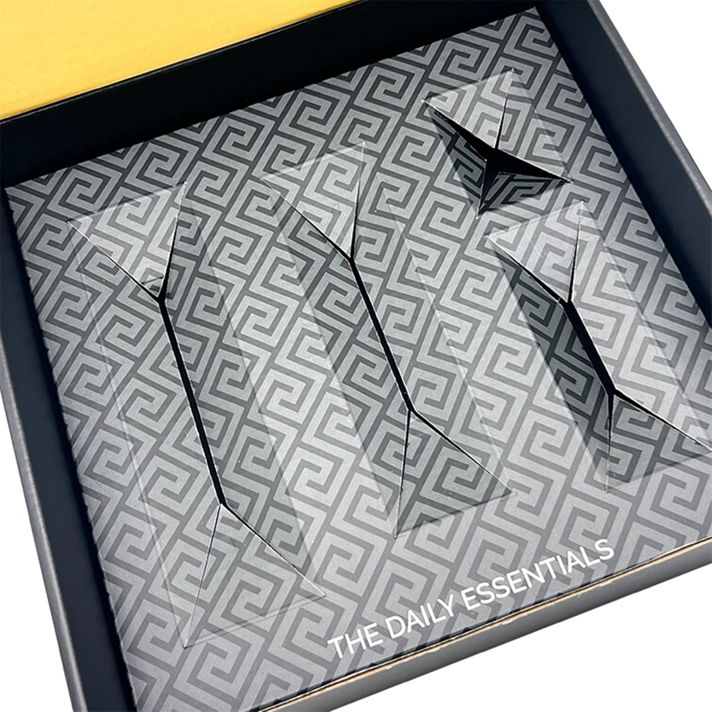 Custom Essential Oil Set Skincare Paper Packaging Boxes With Gold Stamping