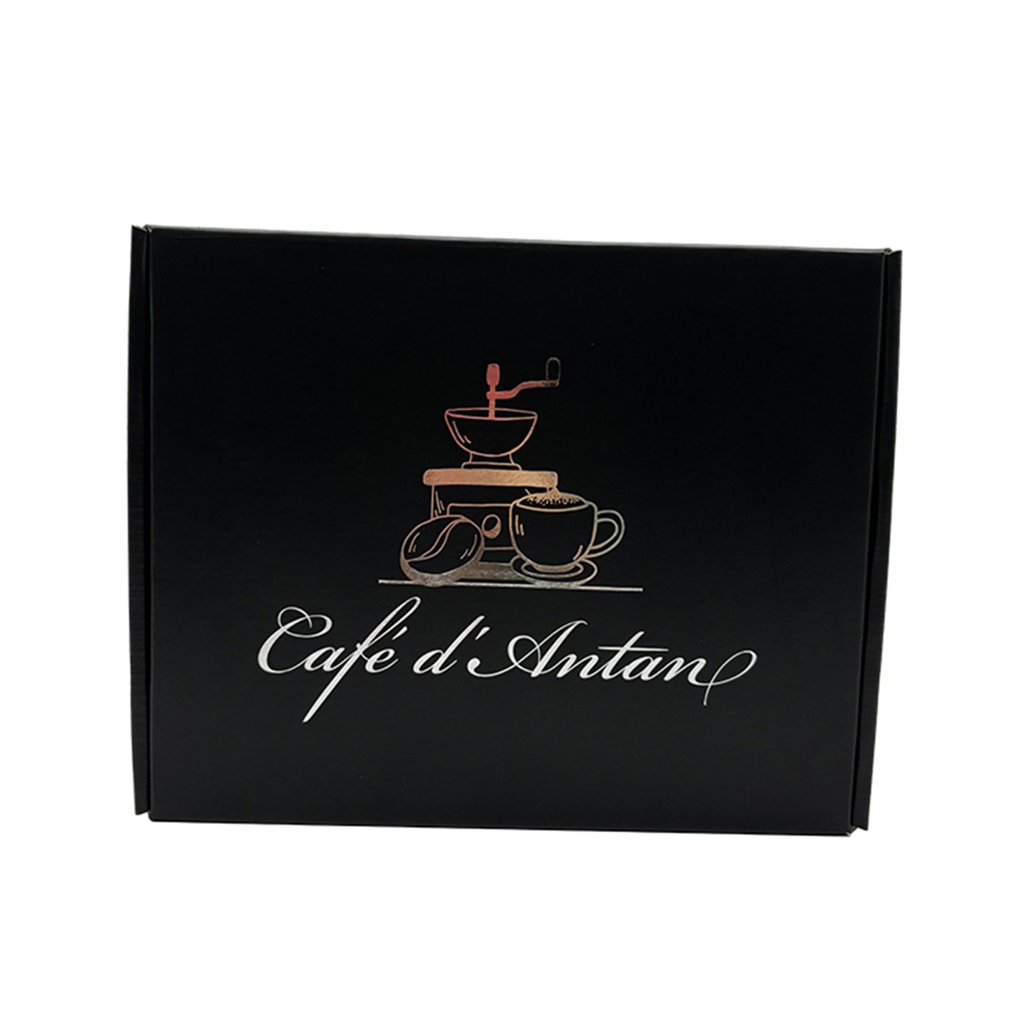 Personal Hand Grinder Coffee Machine Paper Gift Box Set Vintage With Insert