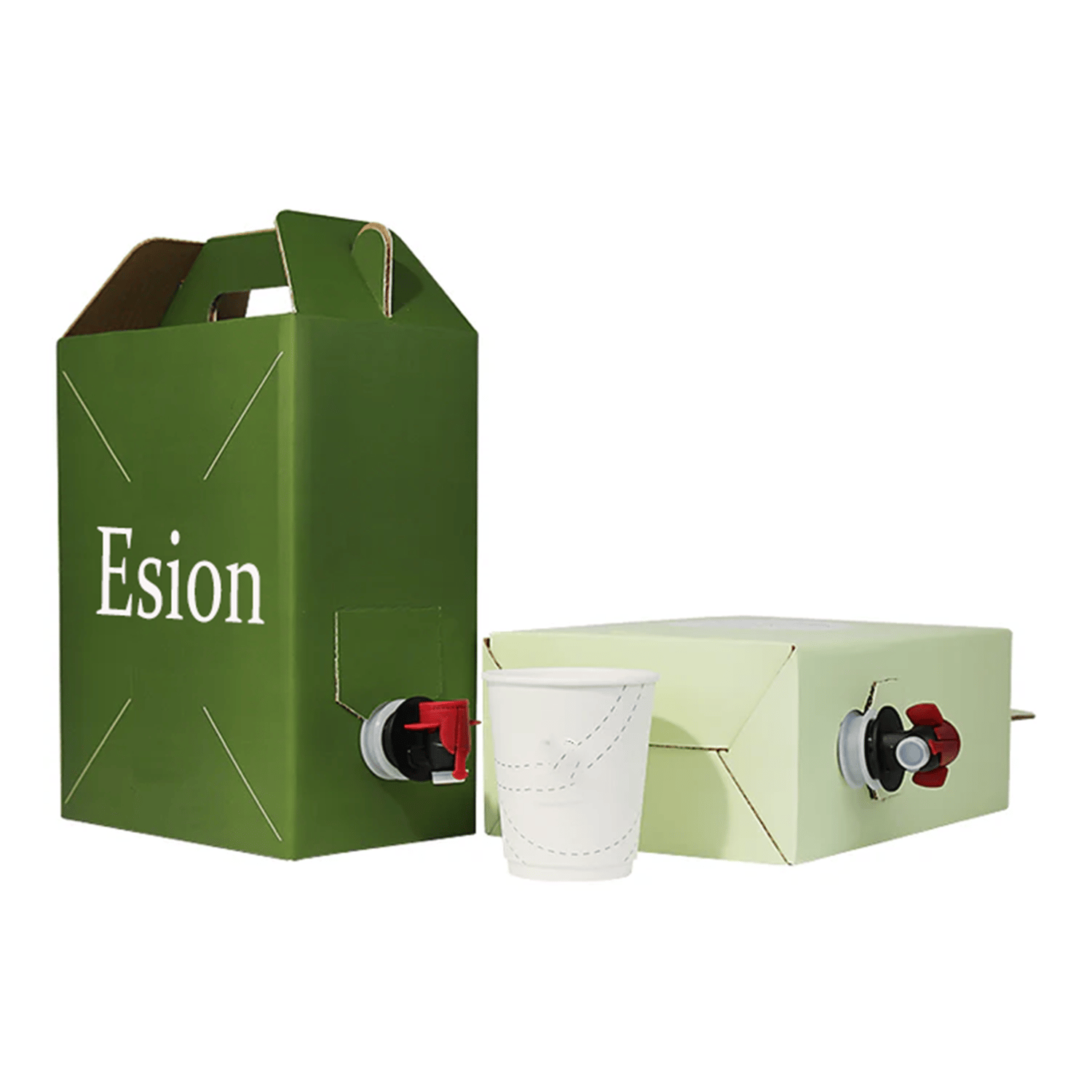Custom 96 oz Disposable Paper Box Dispensers Insulated Coffee Carrier Packaging