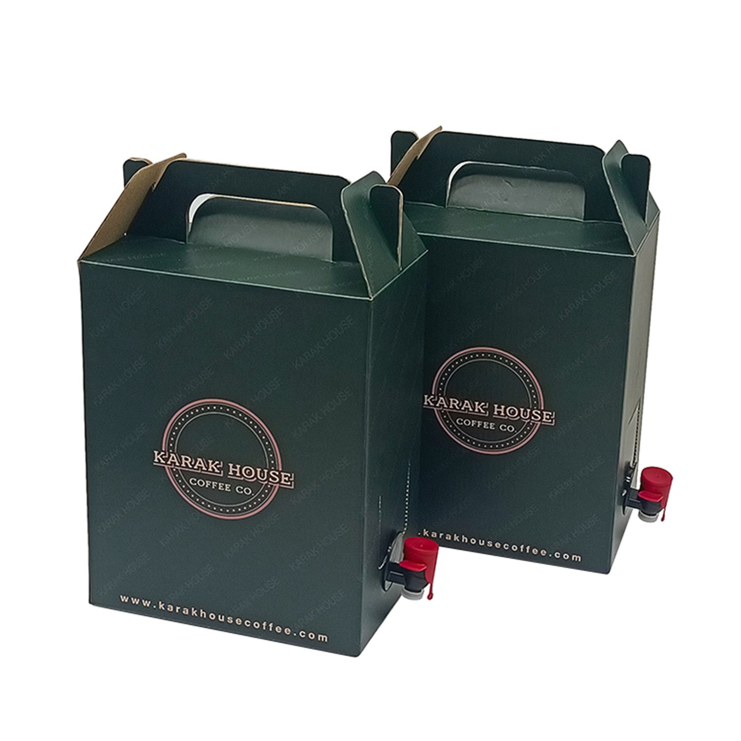 Custom Disposable Coffee Dispenser Coffee Box With Handle