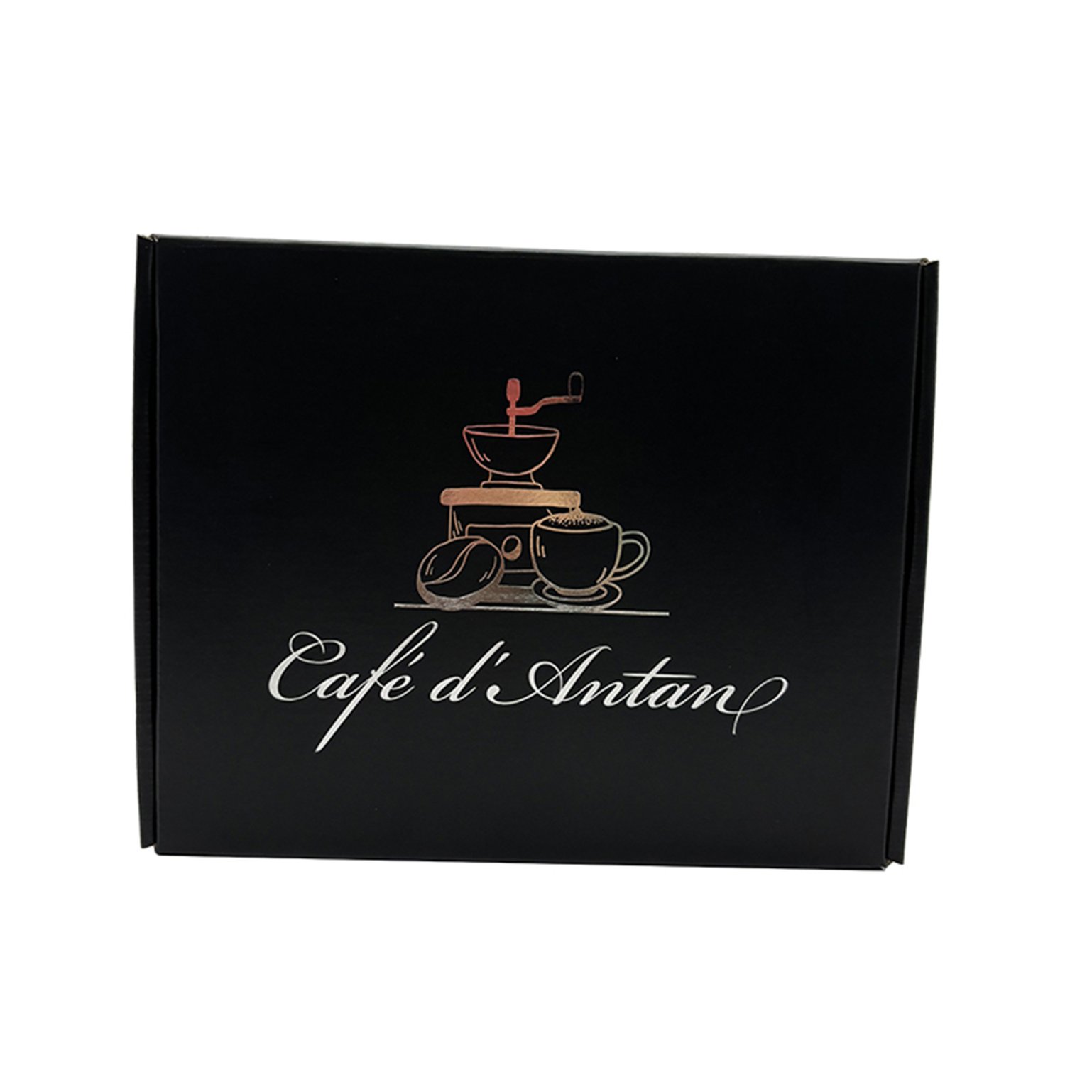 Personal Hand Grinder Coffee Machine Paper Gift Box Set Vintage With Insert