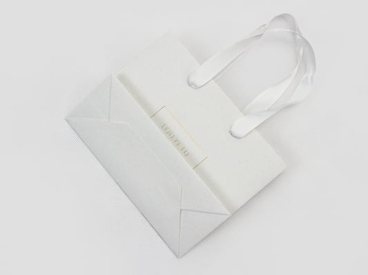 Custom Face Cream Paper Bag With White Coated Paper