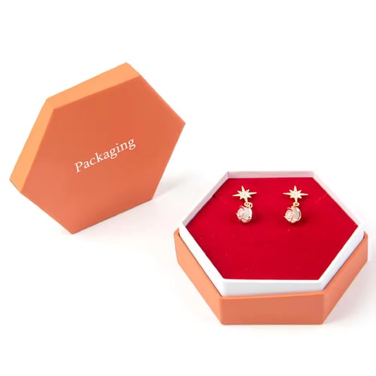 Hexagonal Shape Gift Box With Lids Creative Fresh Style Present Case Packing Box