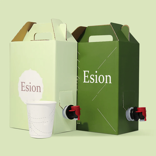 Custom 96 oz Disposable Paper Box Dispensers Insulated Coffee Carrier Packaging