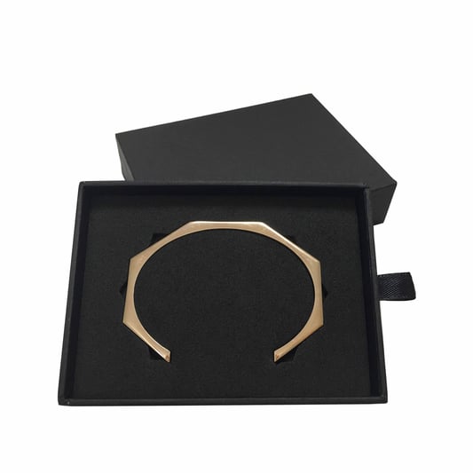 Recyclable Hard Rigid Boxes Jewelry Storage Drawer Box With Foam Sliding Gift Paper Style
