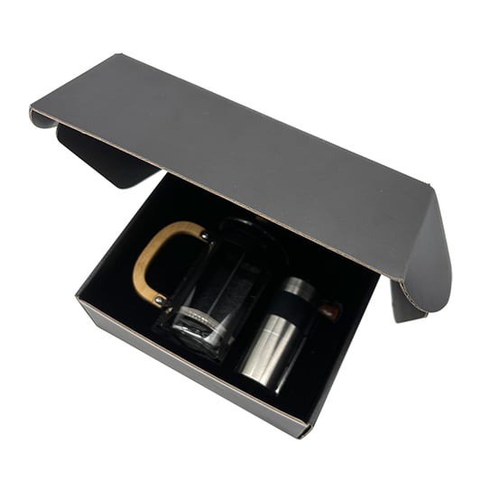Personal Hand Grinder Coffee Machine Paper Gift Box Set Vintage With Insert