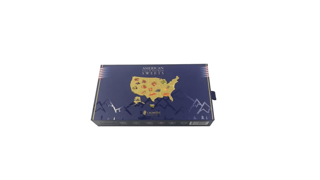 Hot Selling High-end Custom Logo UV Printing Chocolate Candy Dessert Drawer Box