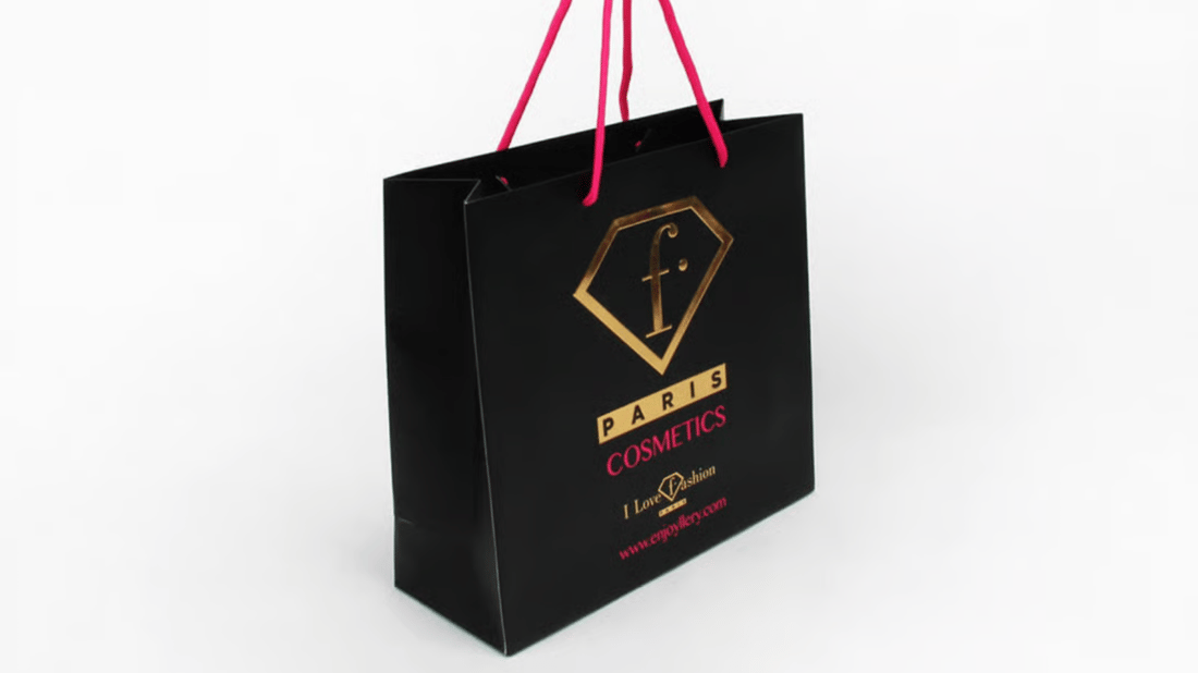 Gold Foil Stamping Paper Bags For Eye Shadow Palette Packaging: Elevate Your Cosmetic Presentation