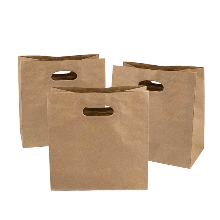 Colorful Printed Christmas Pattern Paper Bag Paper Cord Recoverable and Environmentally Friendly Gift Paper Bags