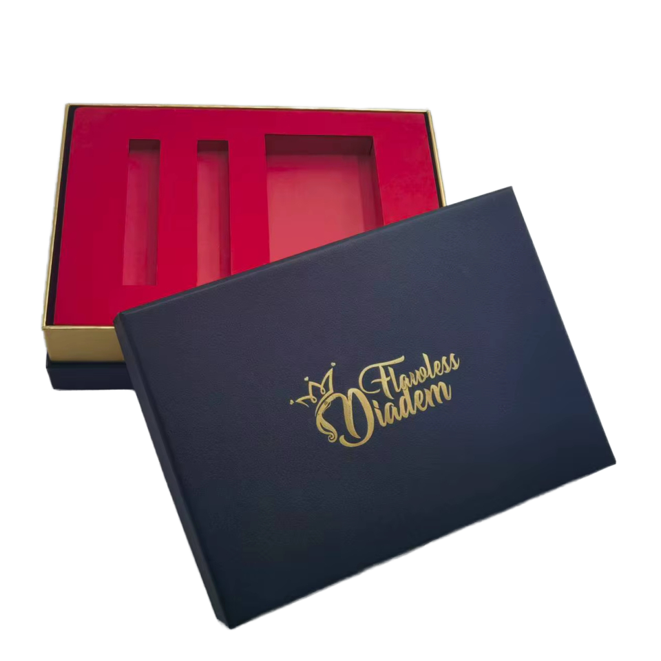 Gold Foil Stamped Rigid Cosmetic Box