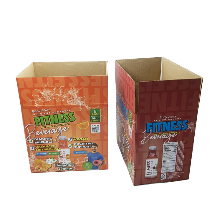 Customized logo Cardboard Beverage Beer Juice Soda Canned Beverage Packaging Transport Box