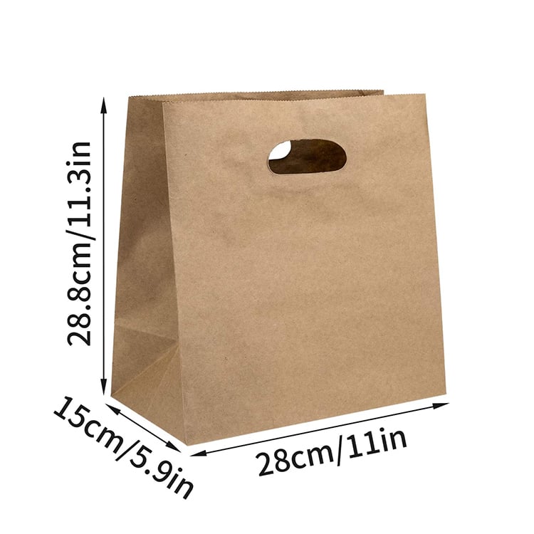 Colorful Printed Christmas Pattern Paper Bag Paper Cord Recoverable and Environmentally Friendly Gift Paper Bags
