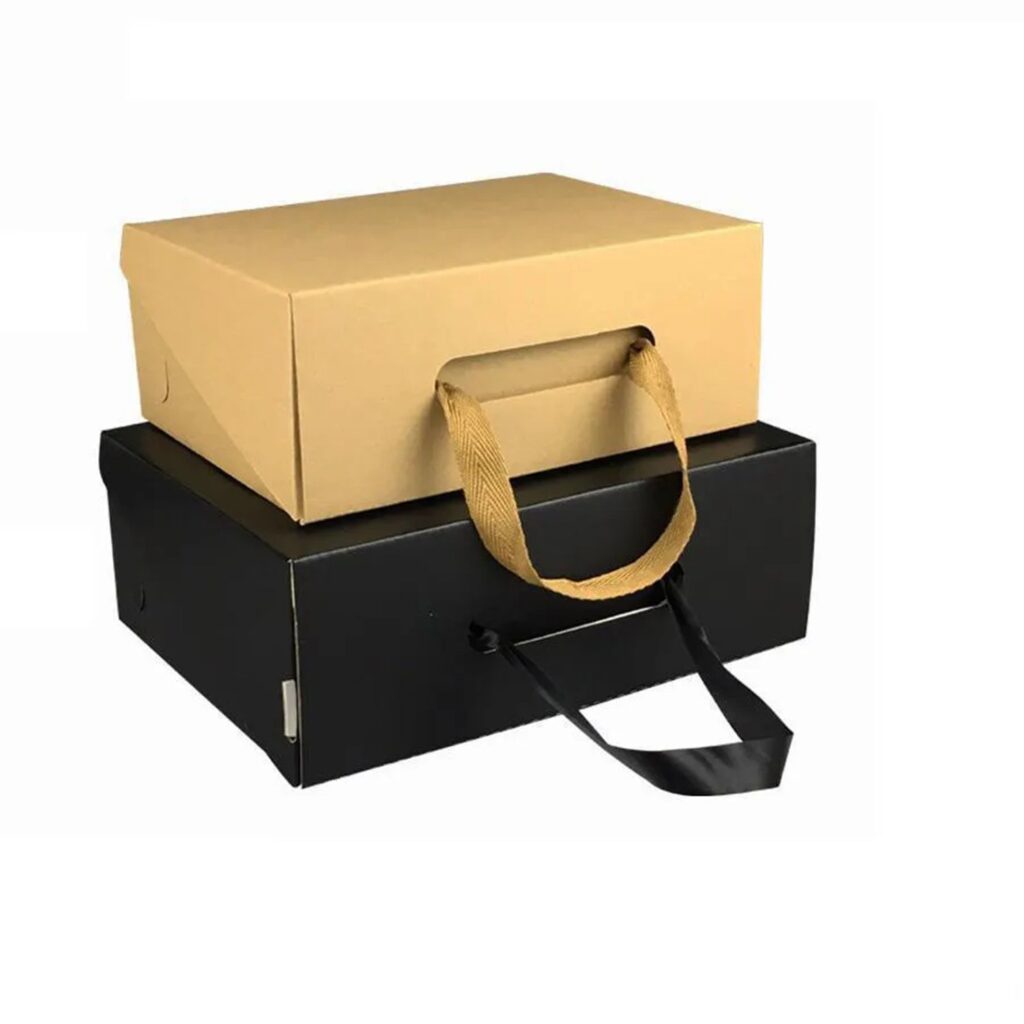Custom Men's Shoes Paper Folding Boxes Corrugated Packaging
