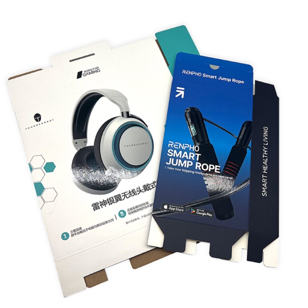 Box design for bluetooth gaming headset custom electronics packing lock bottom boxes