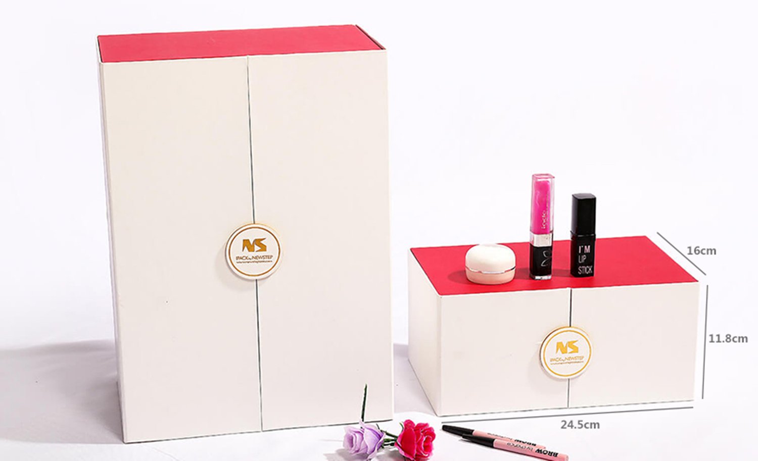 Cardboard Printed Beauty Product Packaging Box With Glossy Lamination