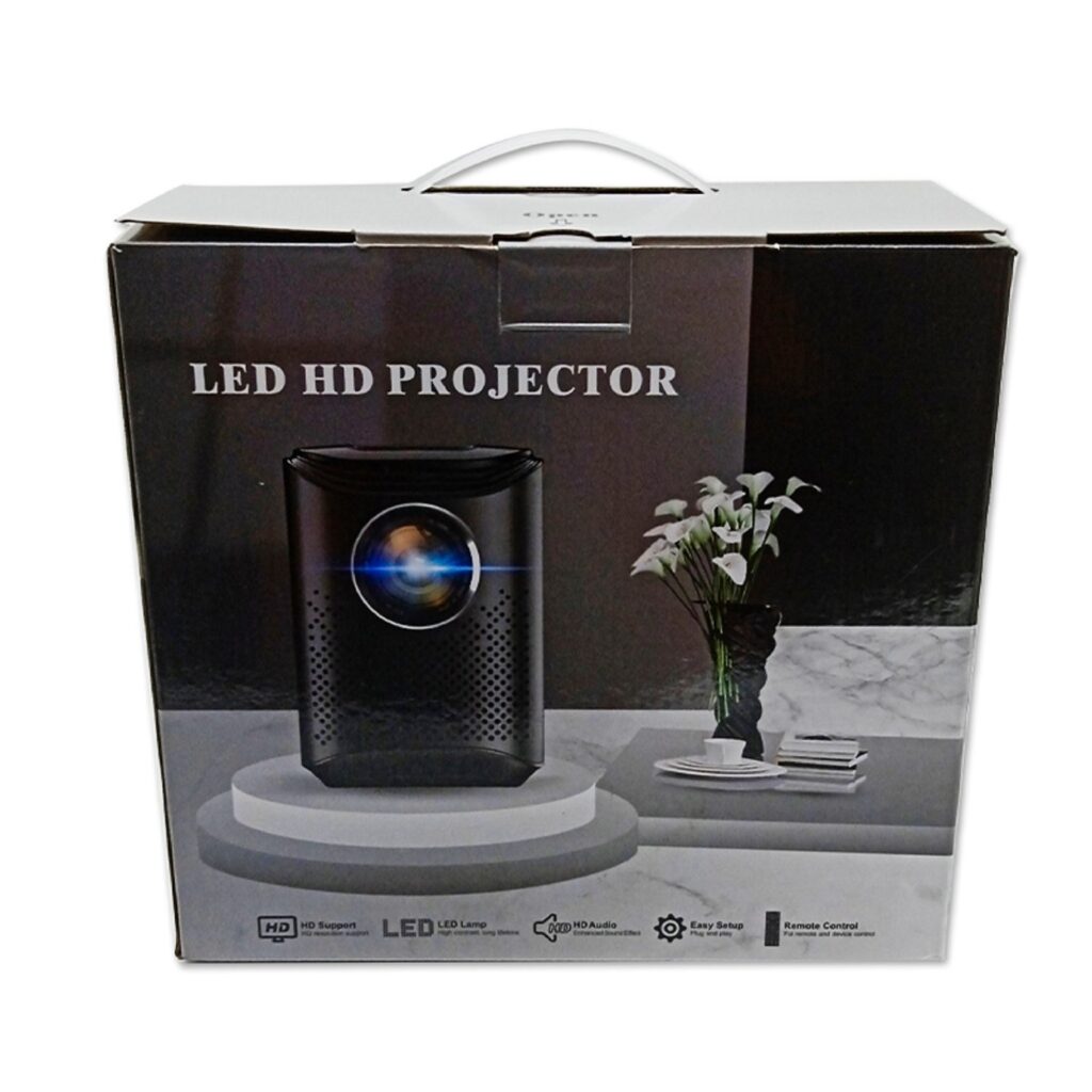Moving Projector boxes with handles electronics shipping box with glossy lamination