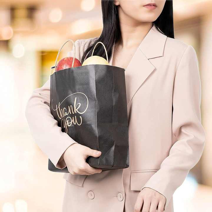 Custom Clothing Retail Party Wedding Packaging Bags White Gift Bags Clothing Shopping Packaging