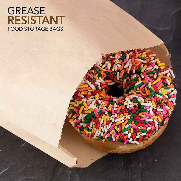 Biodegradable Chips Biscuits Dessert Greaseproof Paper Unbleached Natural Food Grade Low Price Paper Shipping Bag