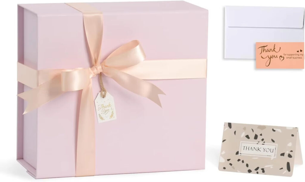 Magnetic snap foldable cardboard gift box