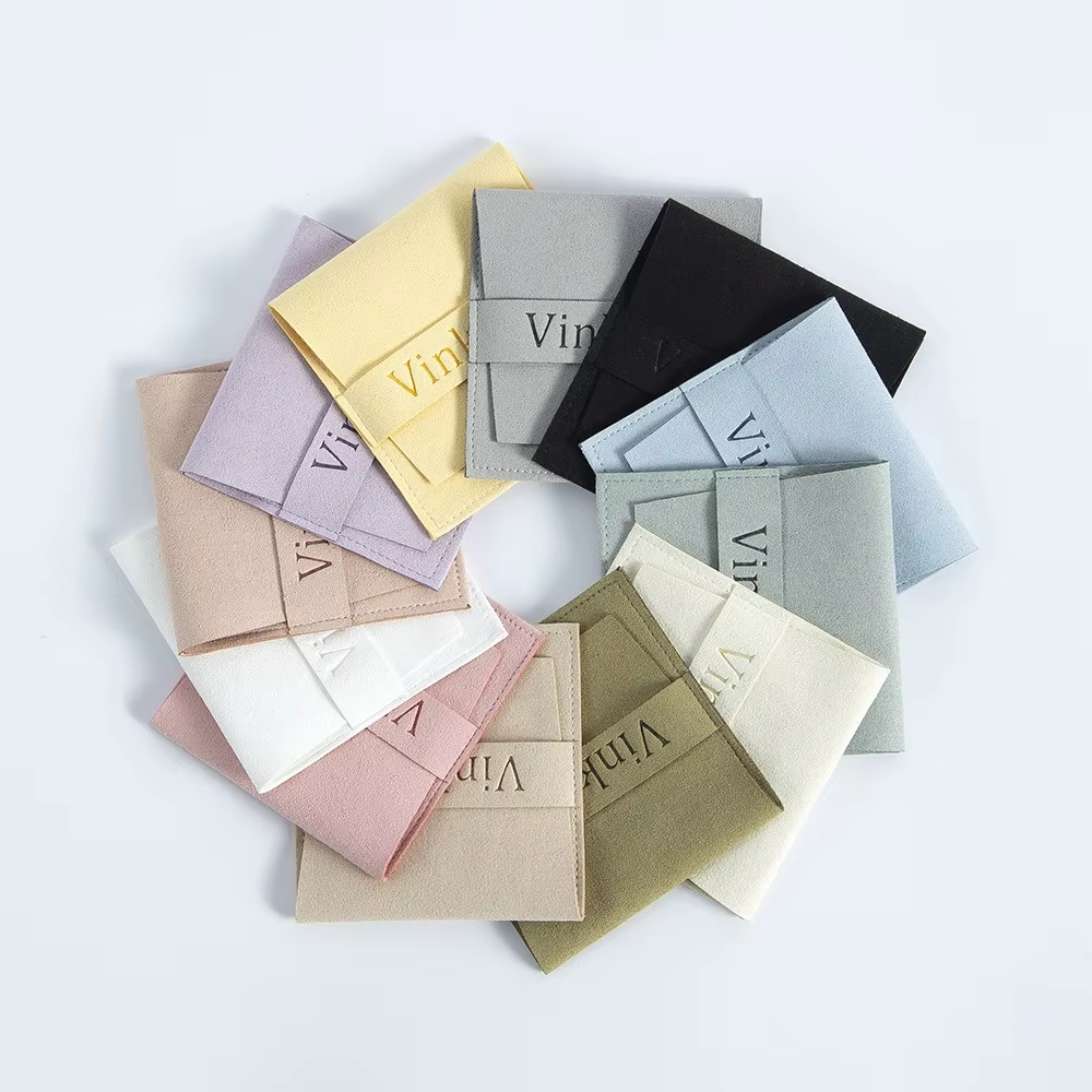Microfiber brushed jewelry bag
