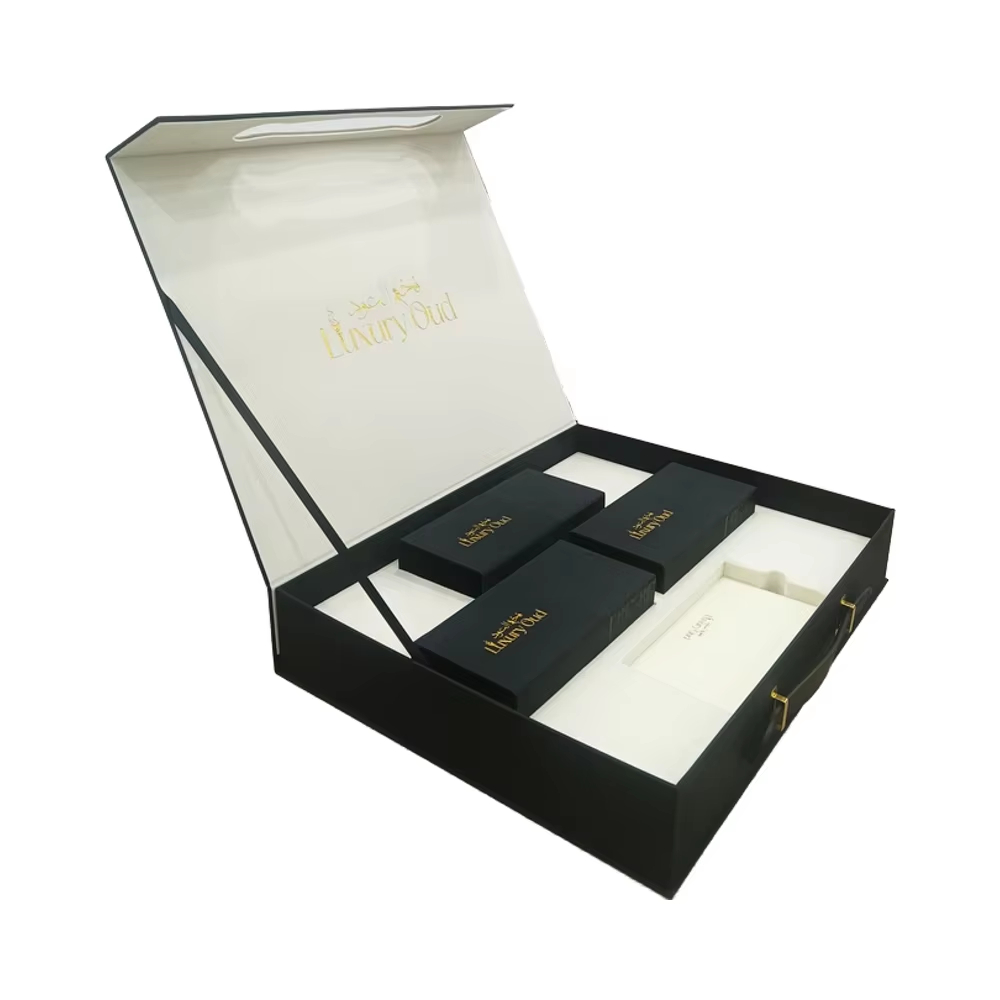 Paper packaging magnetic lid cardboard gift box