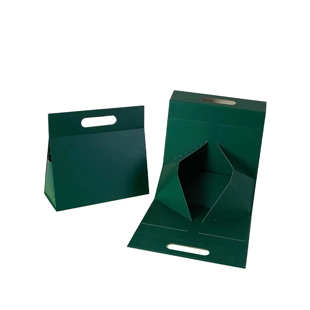 Triangular magnetic cardboard box