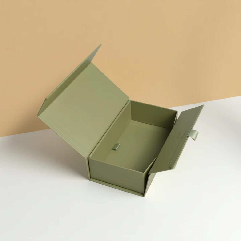Magnetic snap flip box book-shaped cardboard box