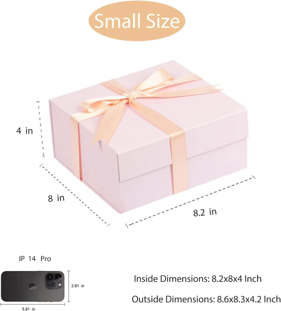 Magnetic snap foldable cardboard gift box