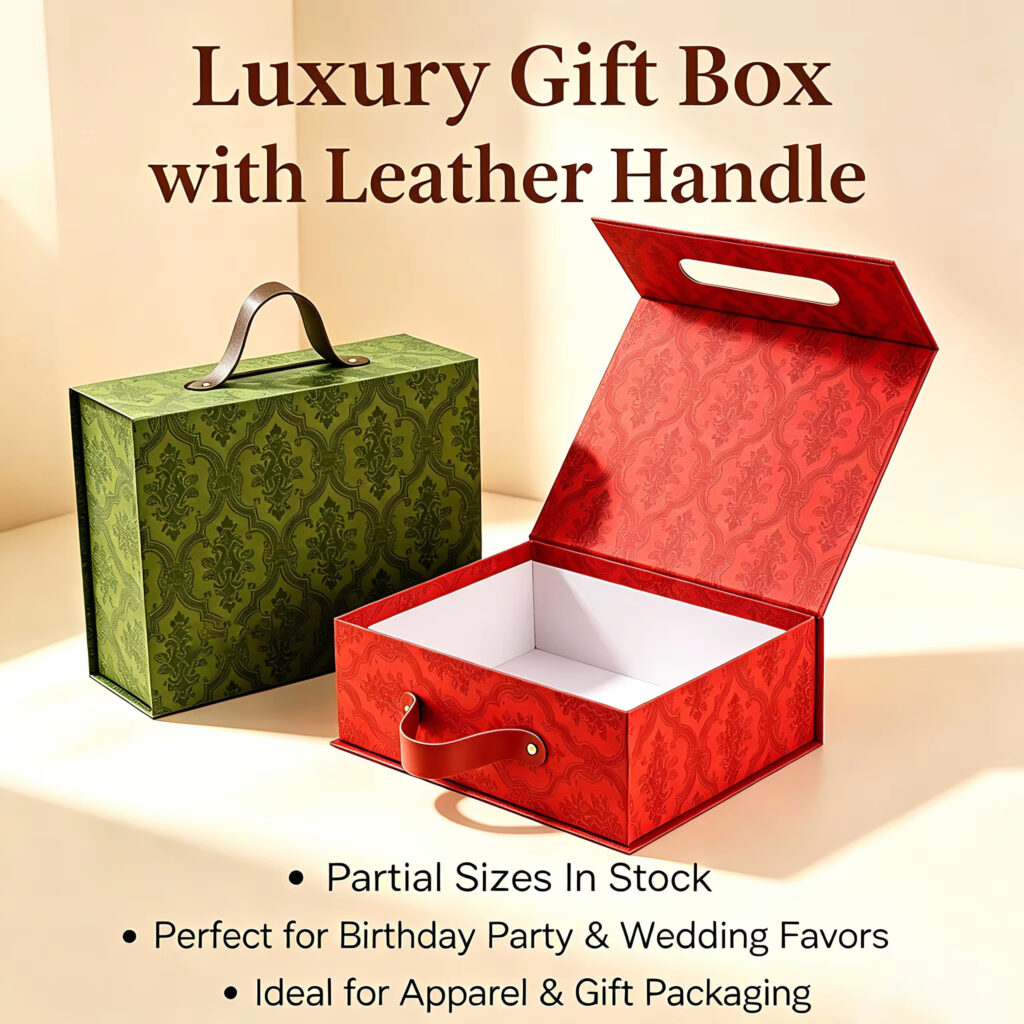 Matte laminated folding gift box