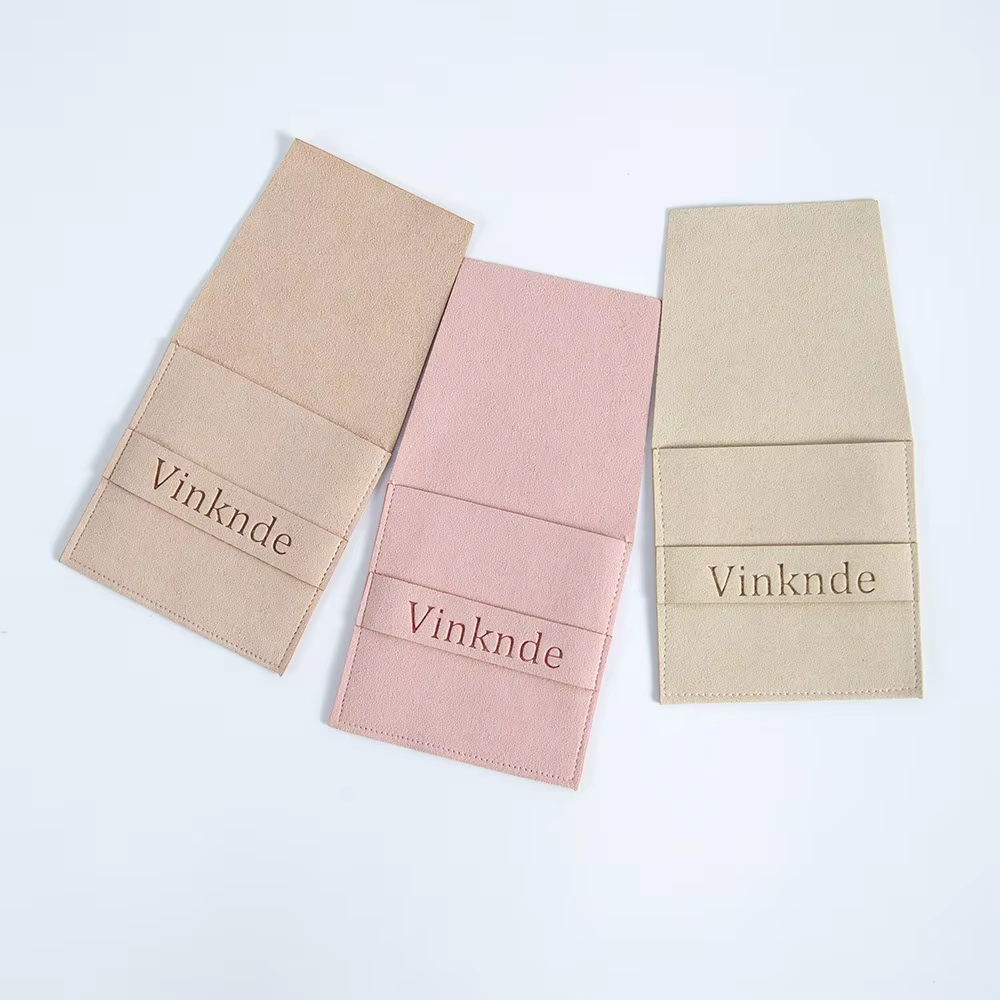Microfiber brushed jewelry bag