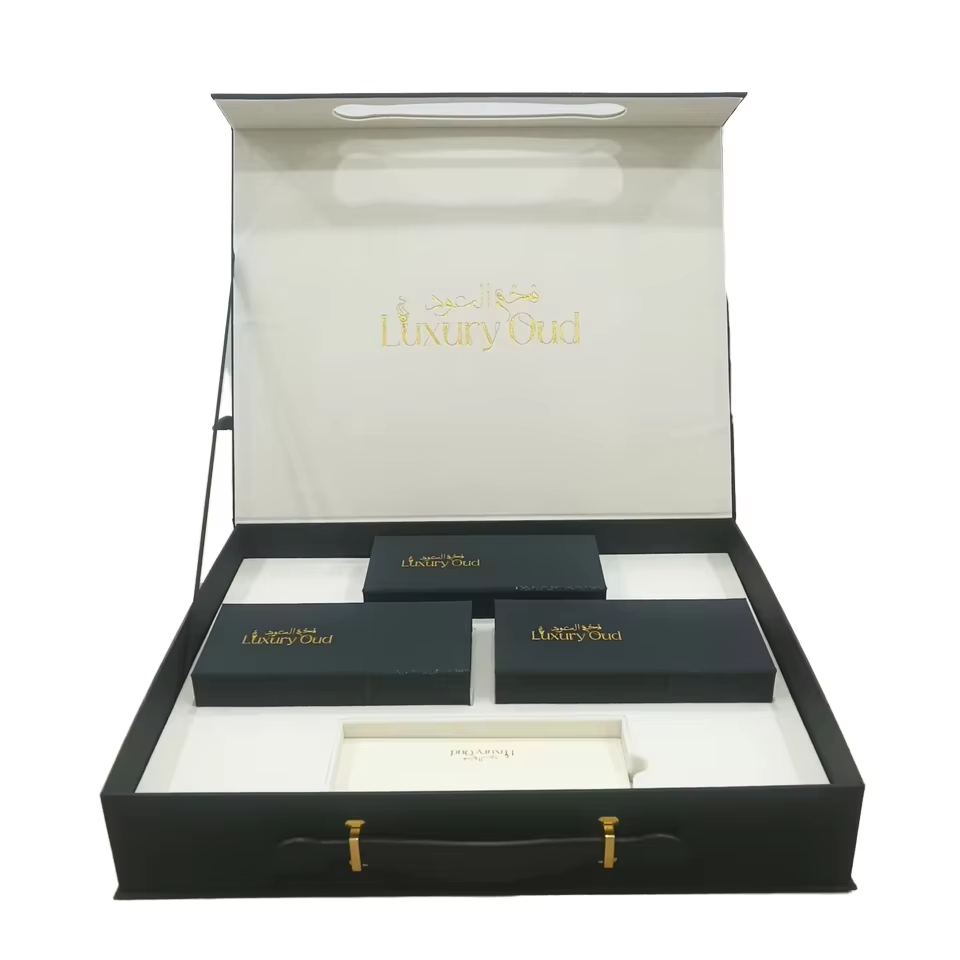 Paper packaging magnetic lid cardboard gift box