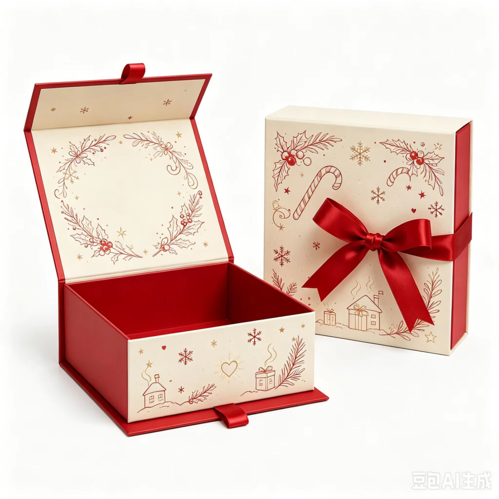 Magnetic sealing Christmas gift box