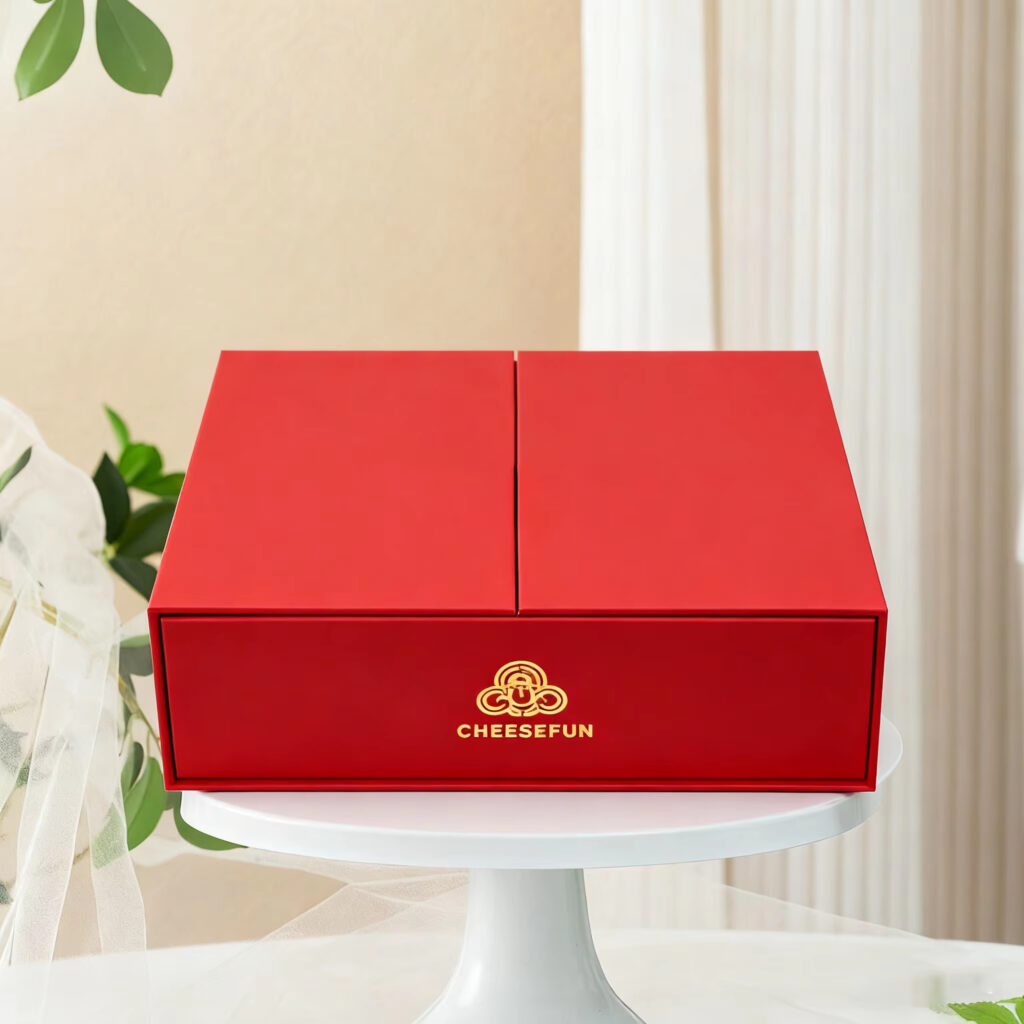 Double-door magnetic book-shaped gift box
