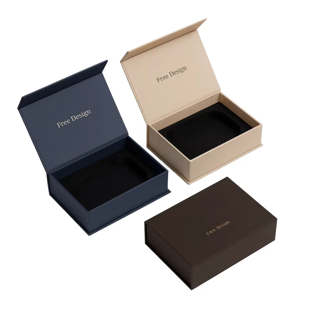 Magnetic snap flip box book-shaped cardboard box